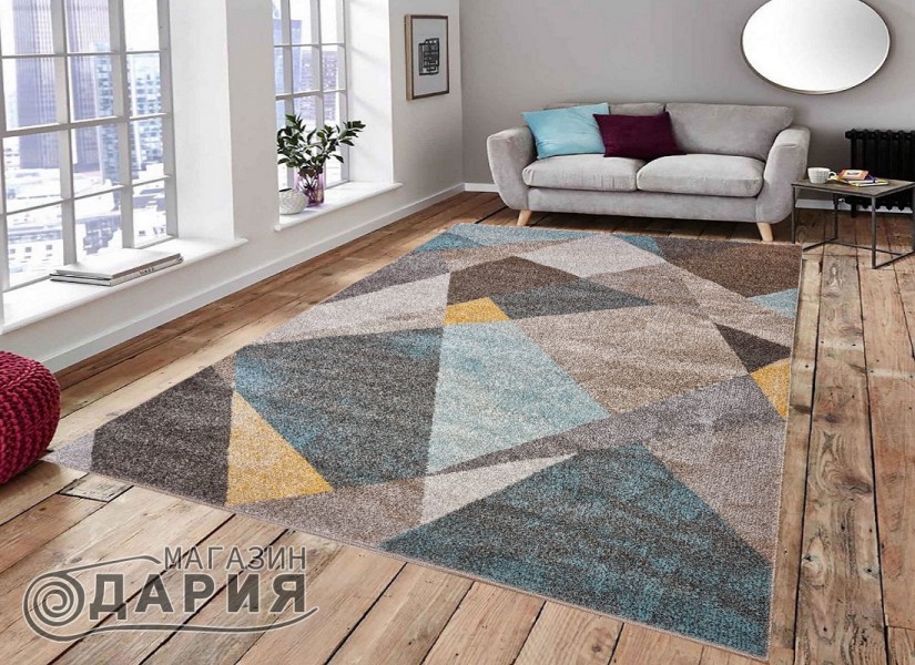 Тъкан килим MAGNOLIA 984 cream/blue